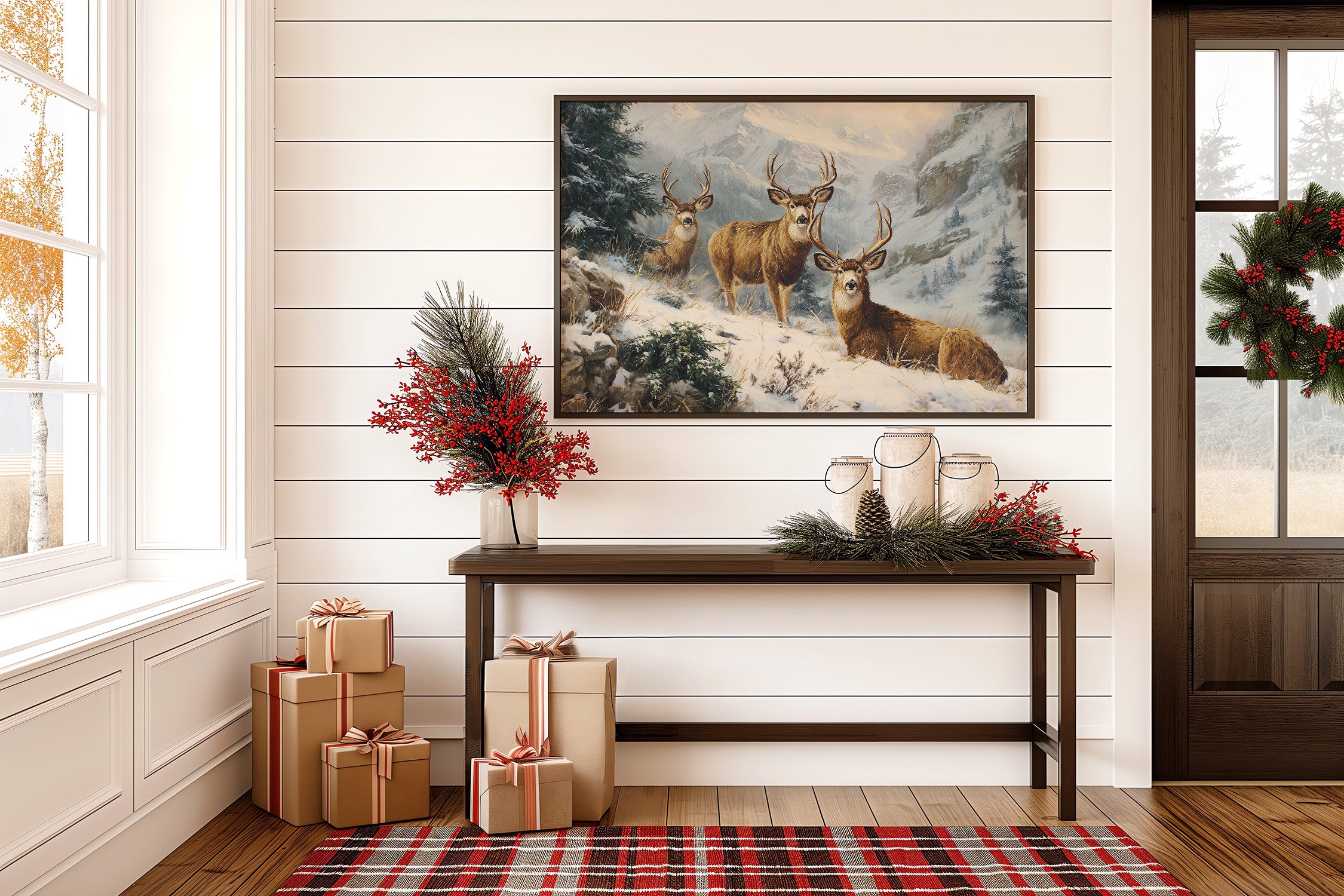 Winter Peaks Call The Deer Home