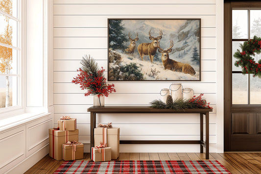 Winter Peaks Call The Deer Home