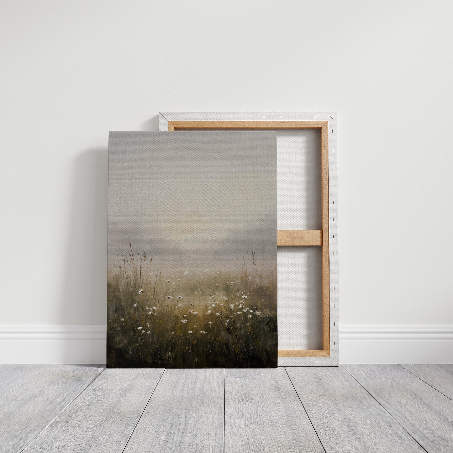Daisies Linger In Morning Fog