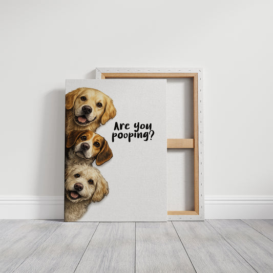 Bathroom Buddies: The Canine Surveillance Squad