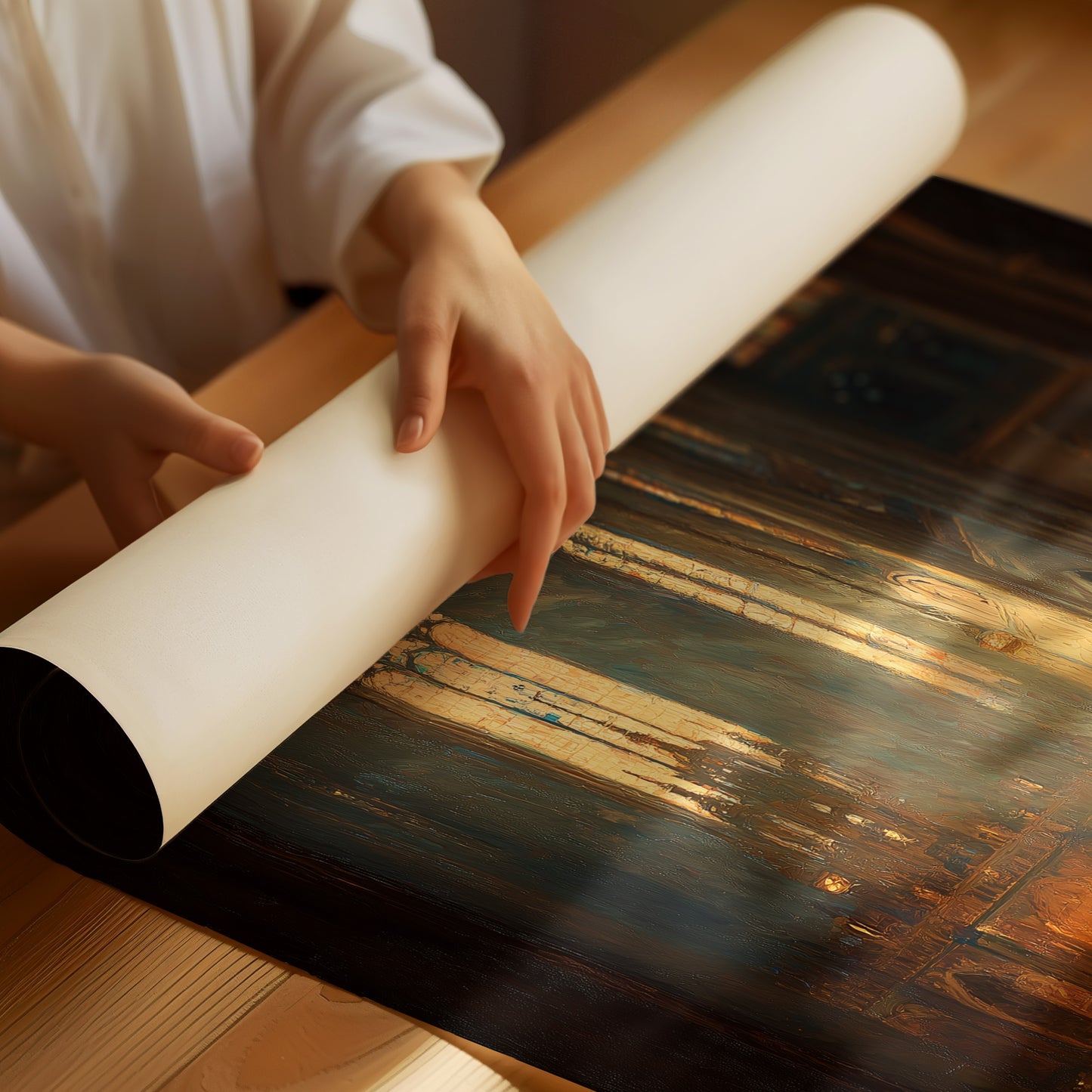 Sacred Light Bathes Ancient Prayers