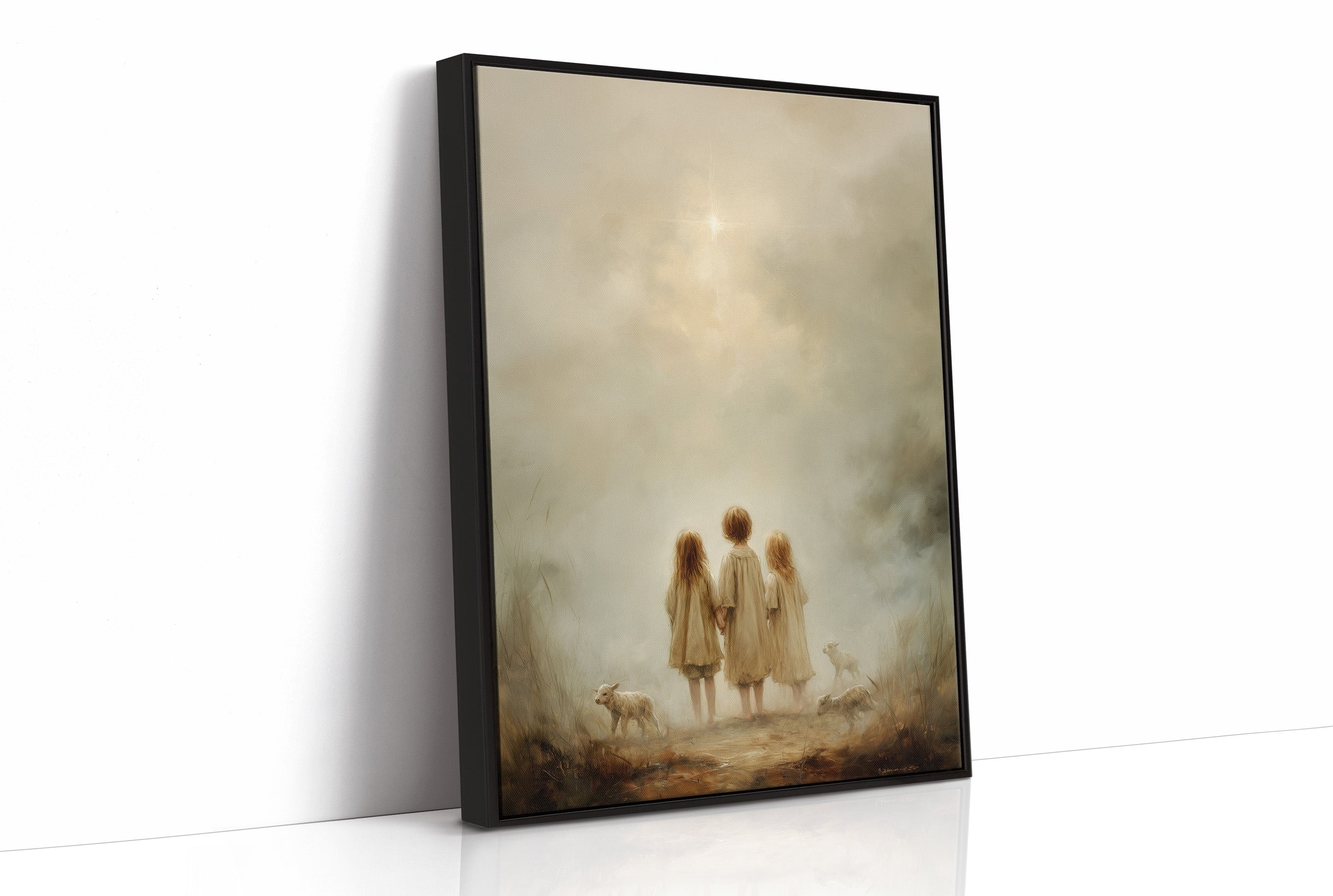 Innocent Wanderers Beneath Celestial Light