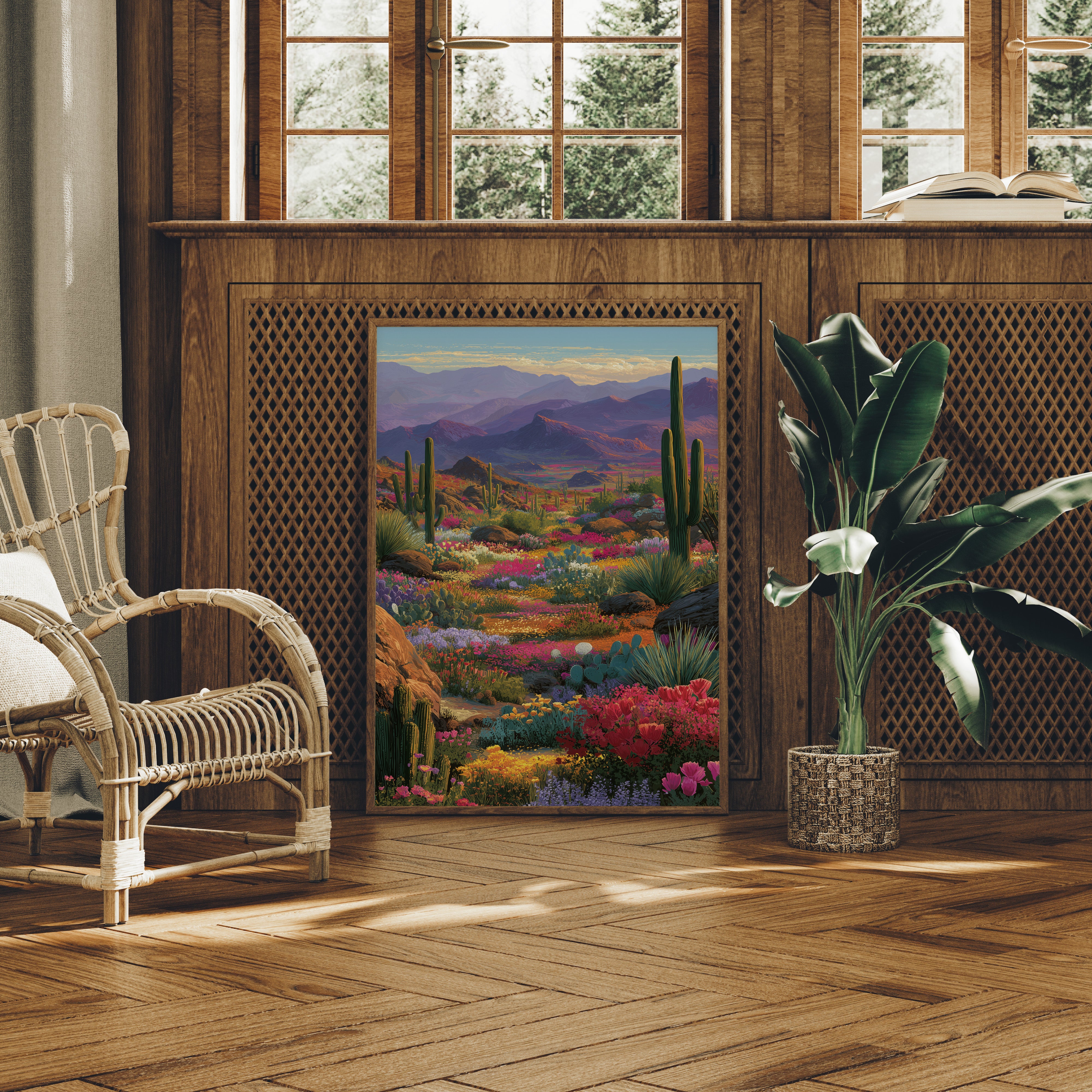 Wildflowers Paint The Desert Mountains