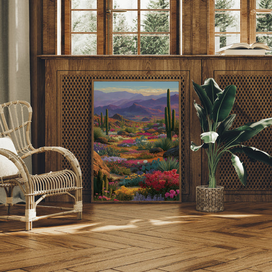 Wildflowers Paint The Desert Mountains