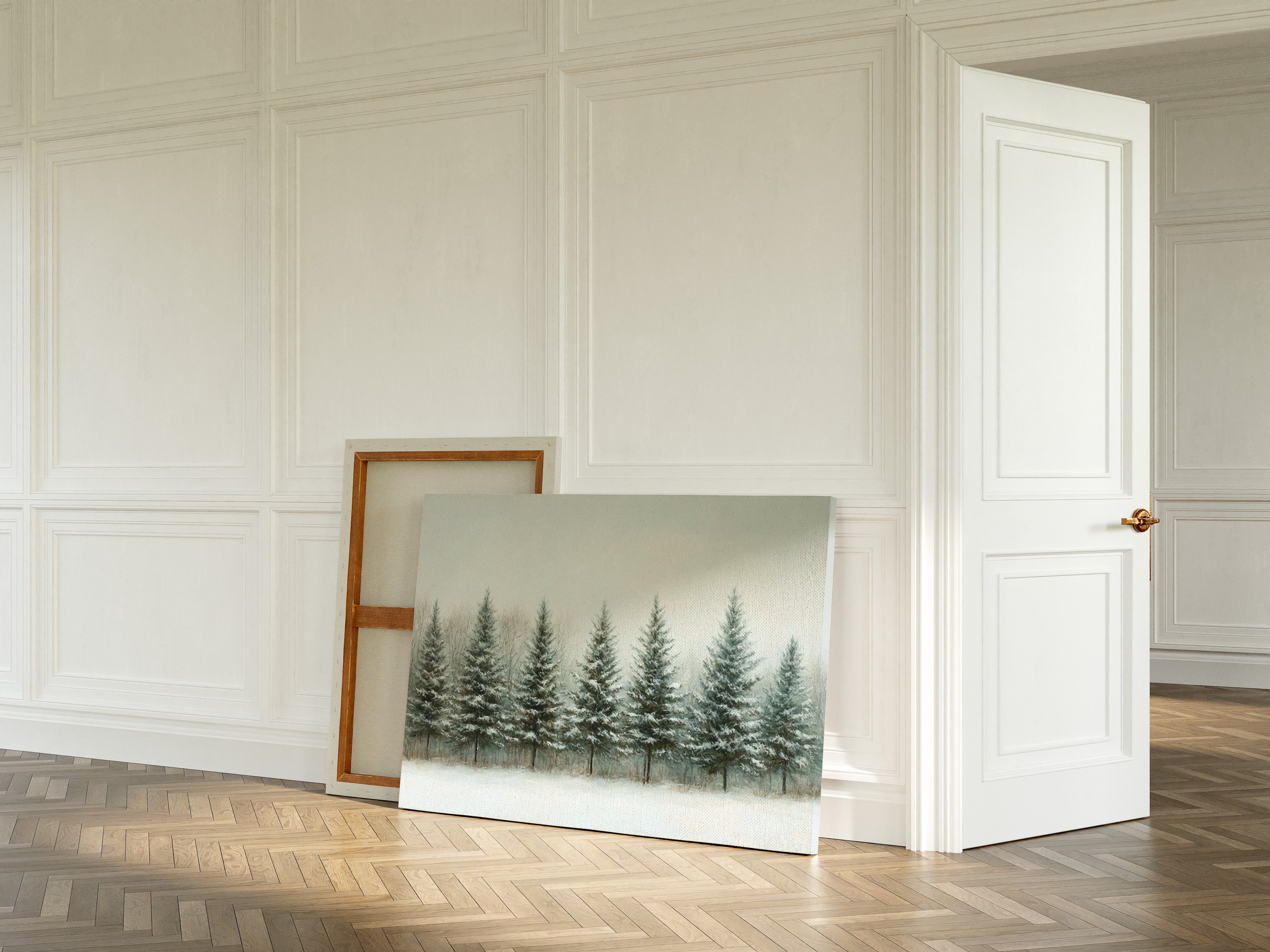 Evergreens Stand Their Winter Watch