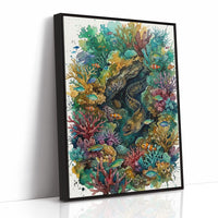 Reef Hideaway: Watercolor Moray Eel Study
