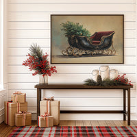 Vintage Sleigh Awaits December Magic