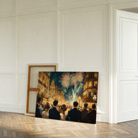 Midnight Sparkles Over Paris Streets
