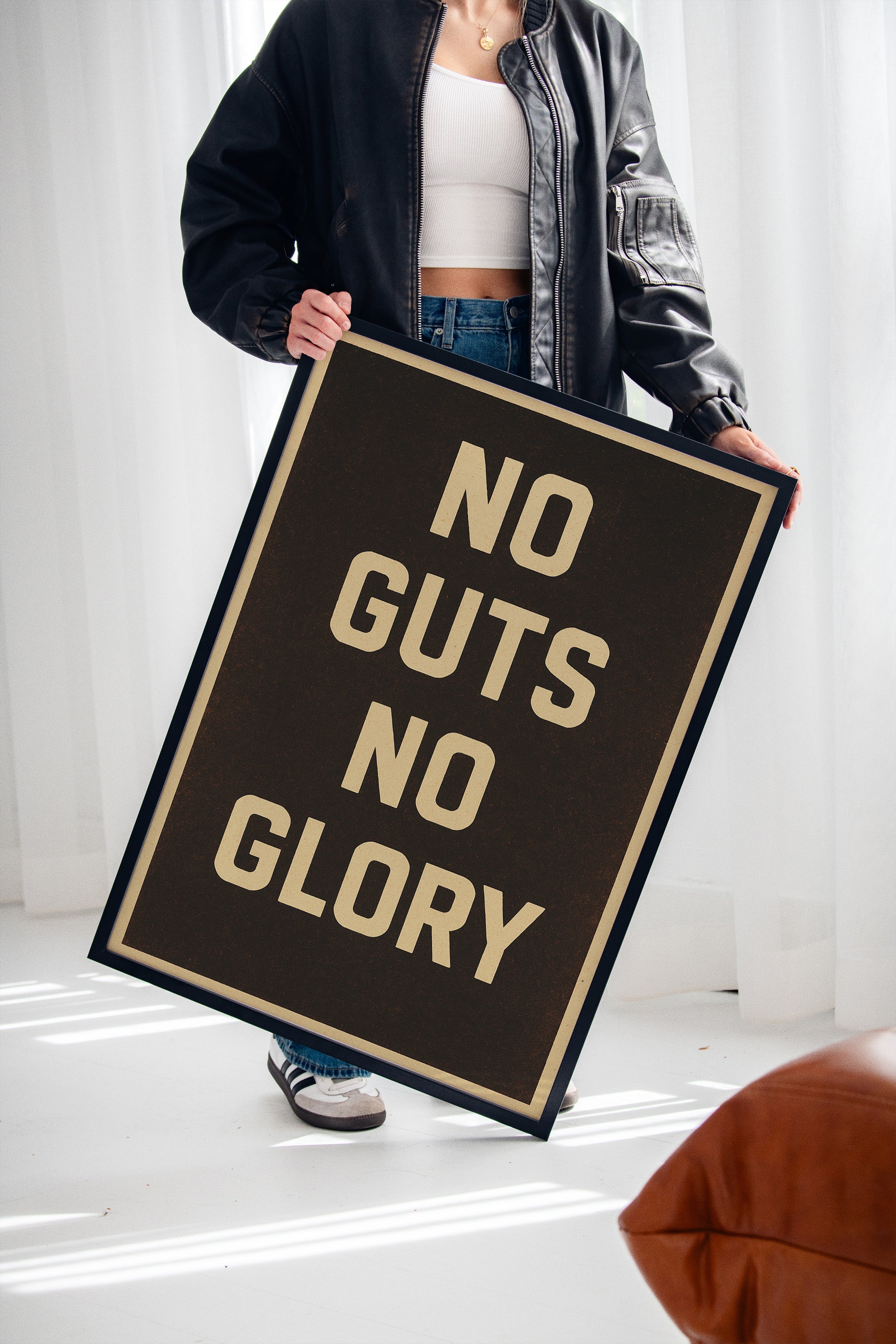 No Guts No Glory Vintage Poster