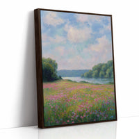 Wildflowers Drift Toward Distant Shore