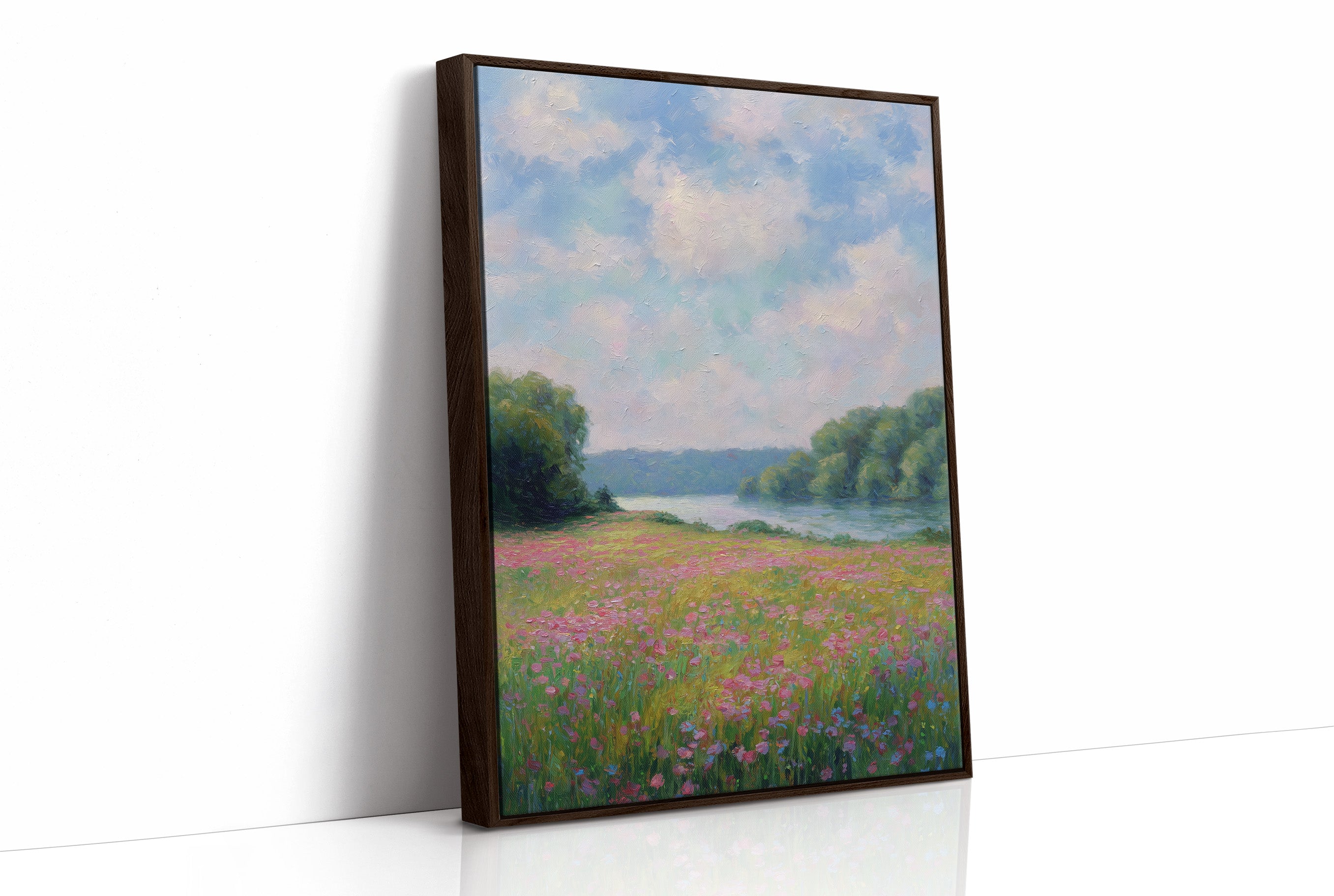 Wildflowers Drift Toward Distant Shore