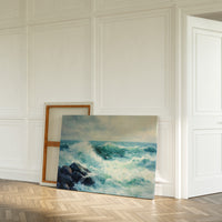 Ocean Swells Dance Against Stone
