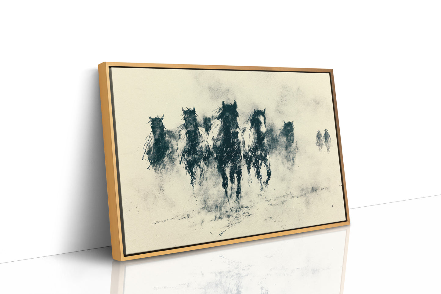 Herd Emerging From the Dust