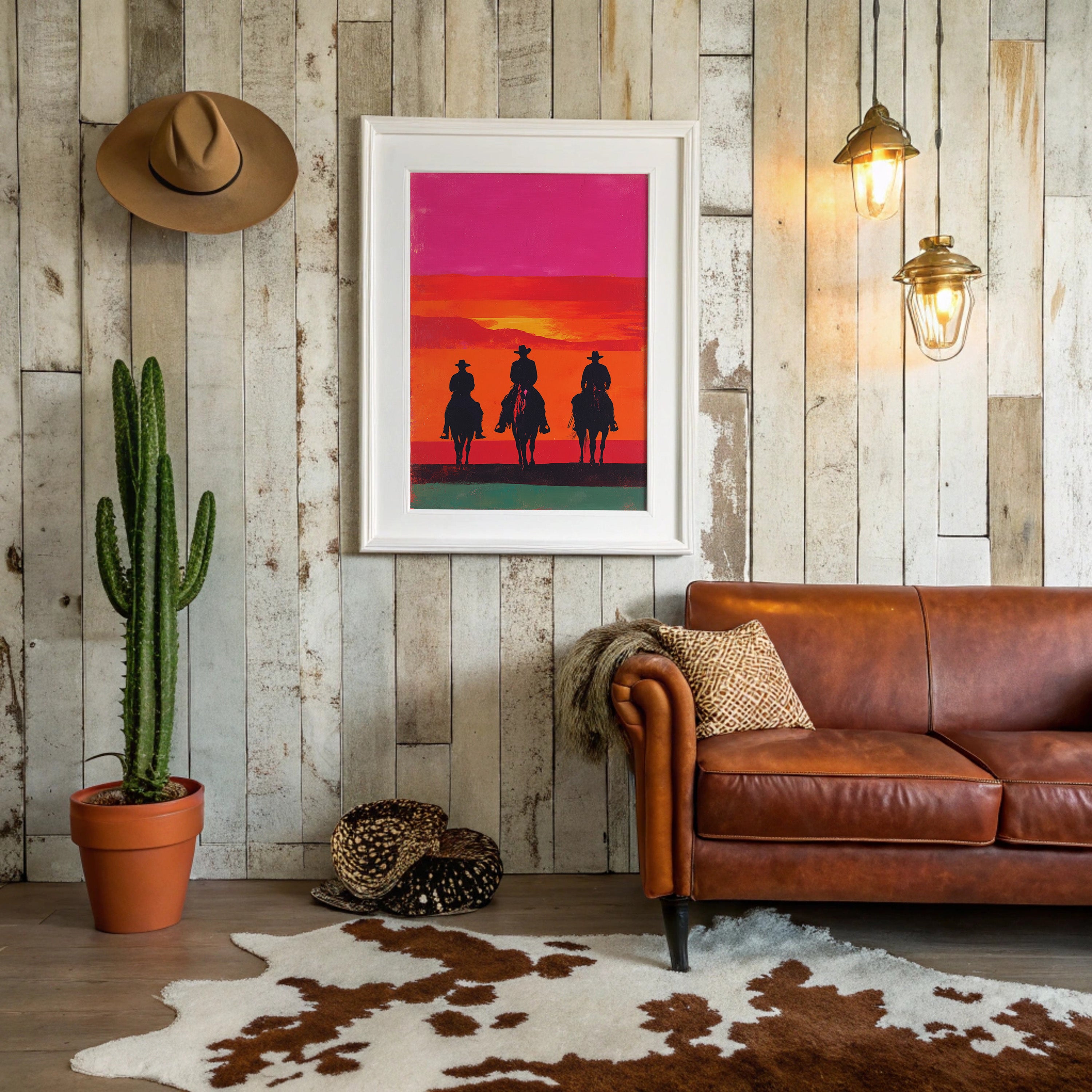 Sunset Calls Three Riders Home