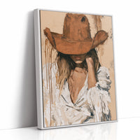 Chin in Hand, Rust Hat