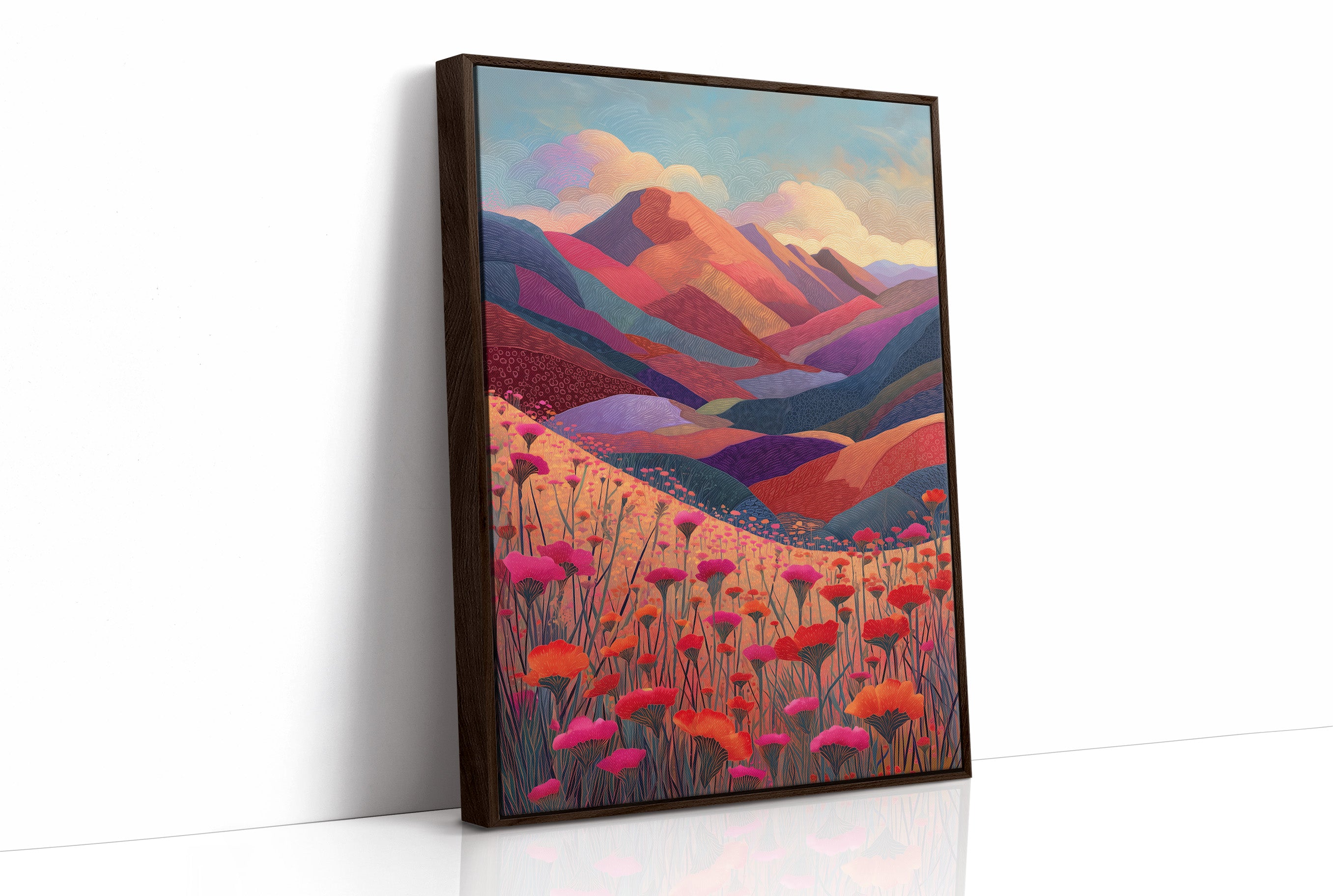 Poppies Dance Through Mountain Dreams