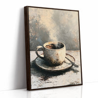 Weathered Brew: A Rustic Coffee Still Life