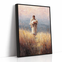 Gentle Guardian Traverses Golden Fields