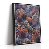 Spined Sentinels: Watercolor Sea Urchin Reef