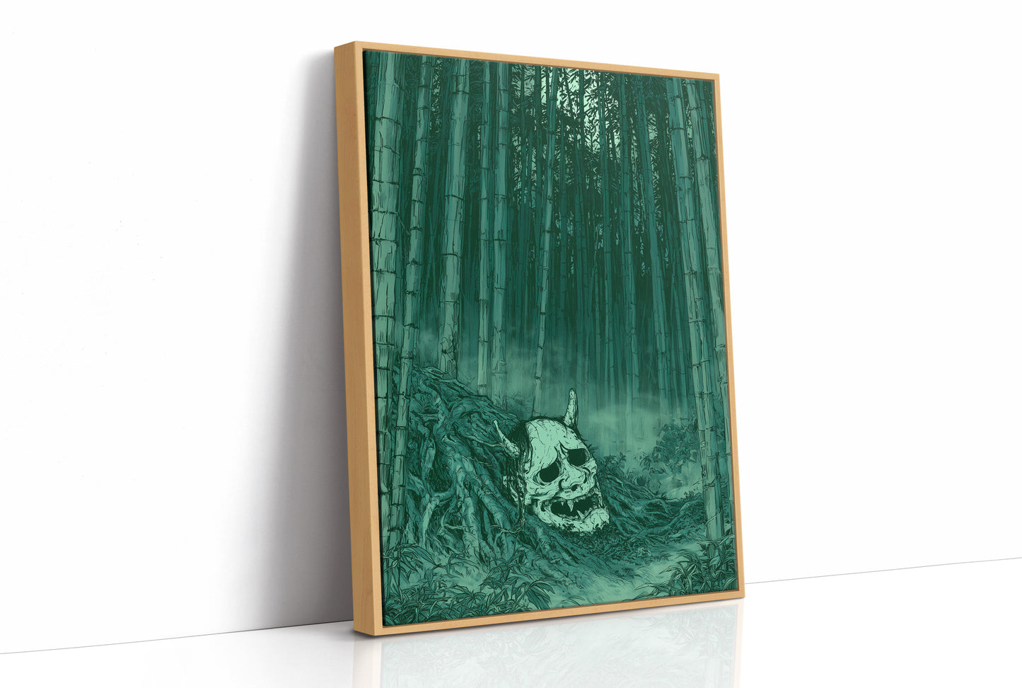 Oni Skull in the Bamboo Grove