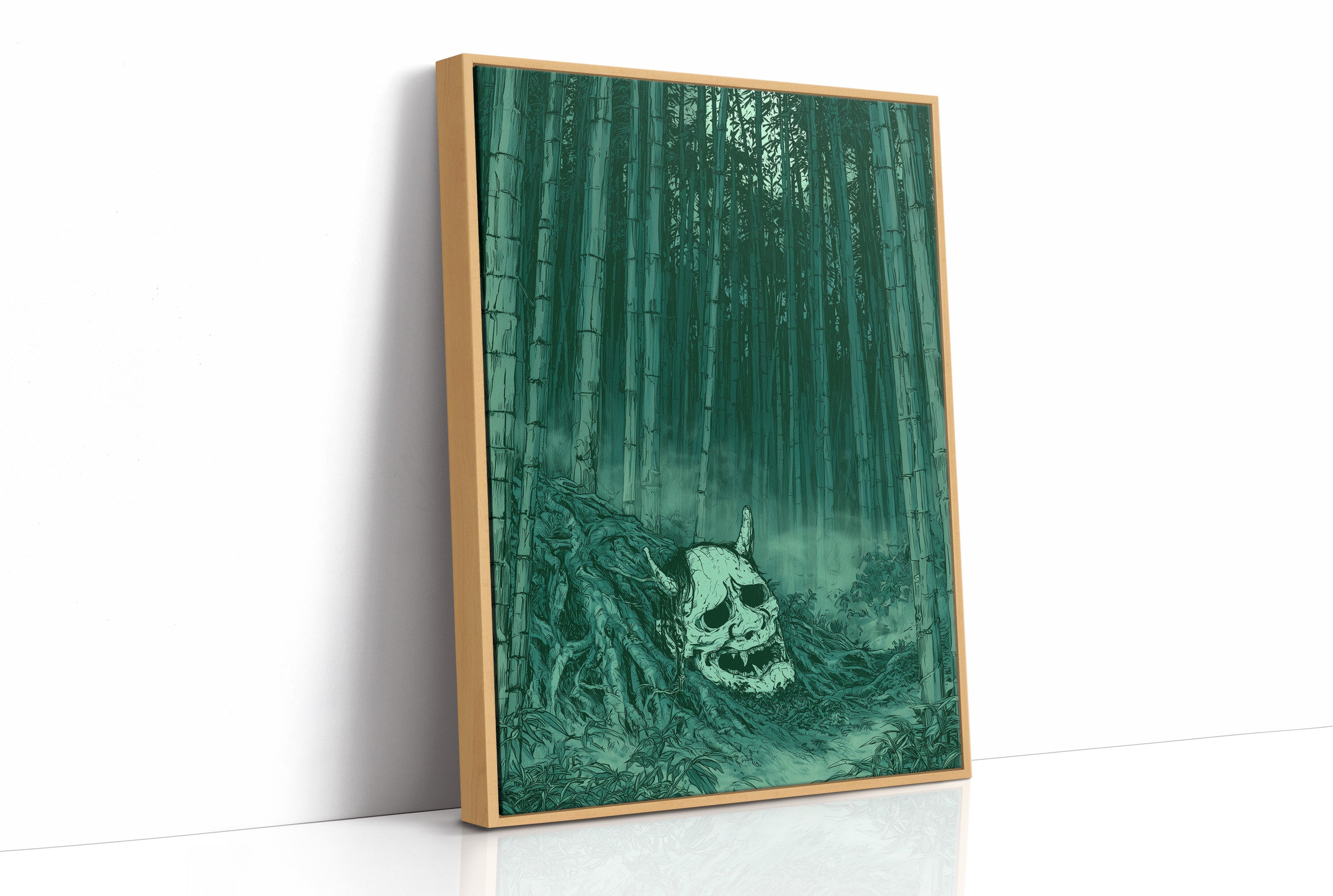 Oni Skull in the Bamboo Grove