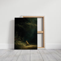 Fox Waits At Forest's Edge