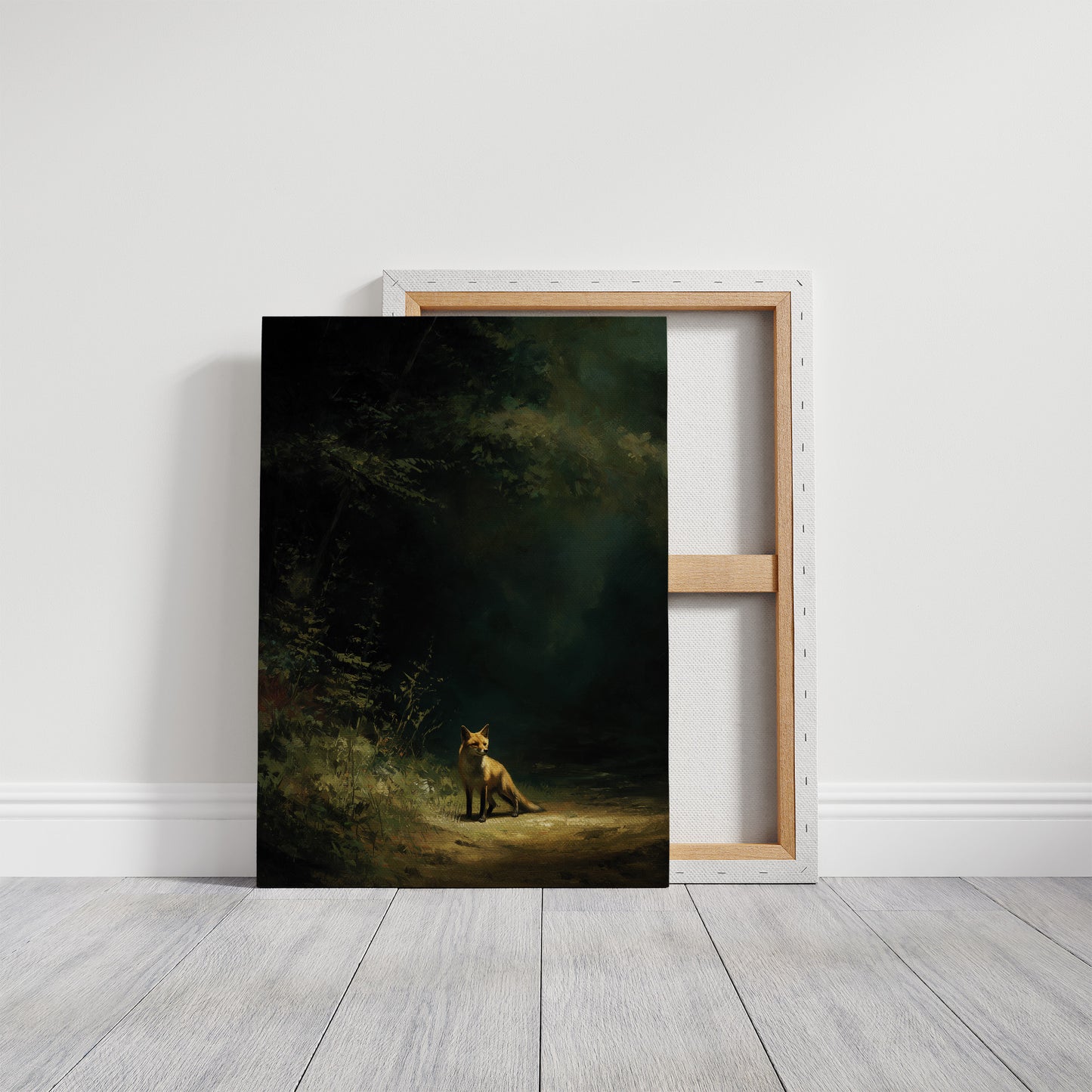 Fox Waits At Forest's Edge