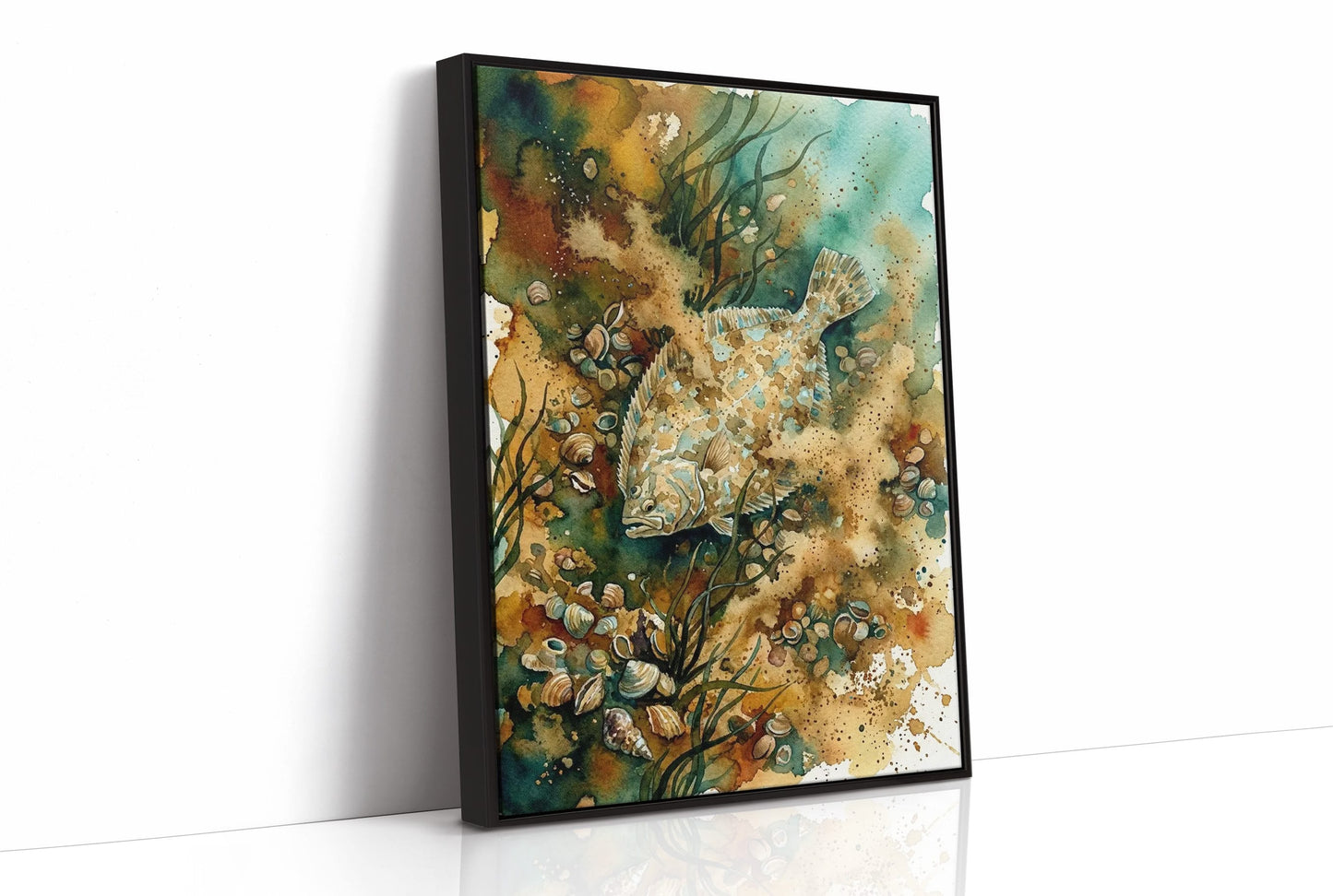 Sandy Camouflage: Watercolor Flounder Study