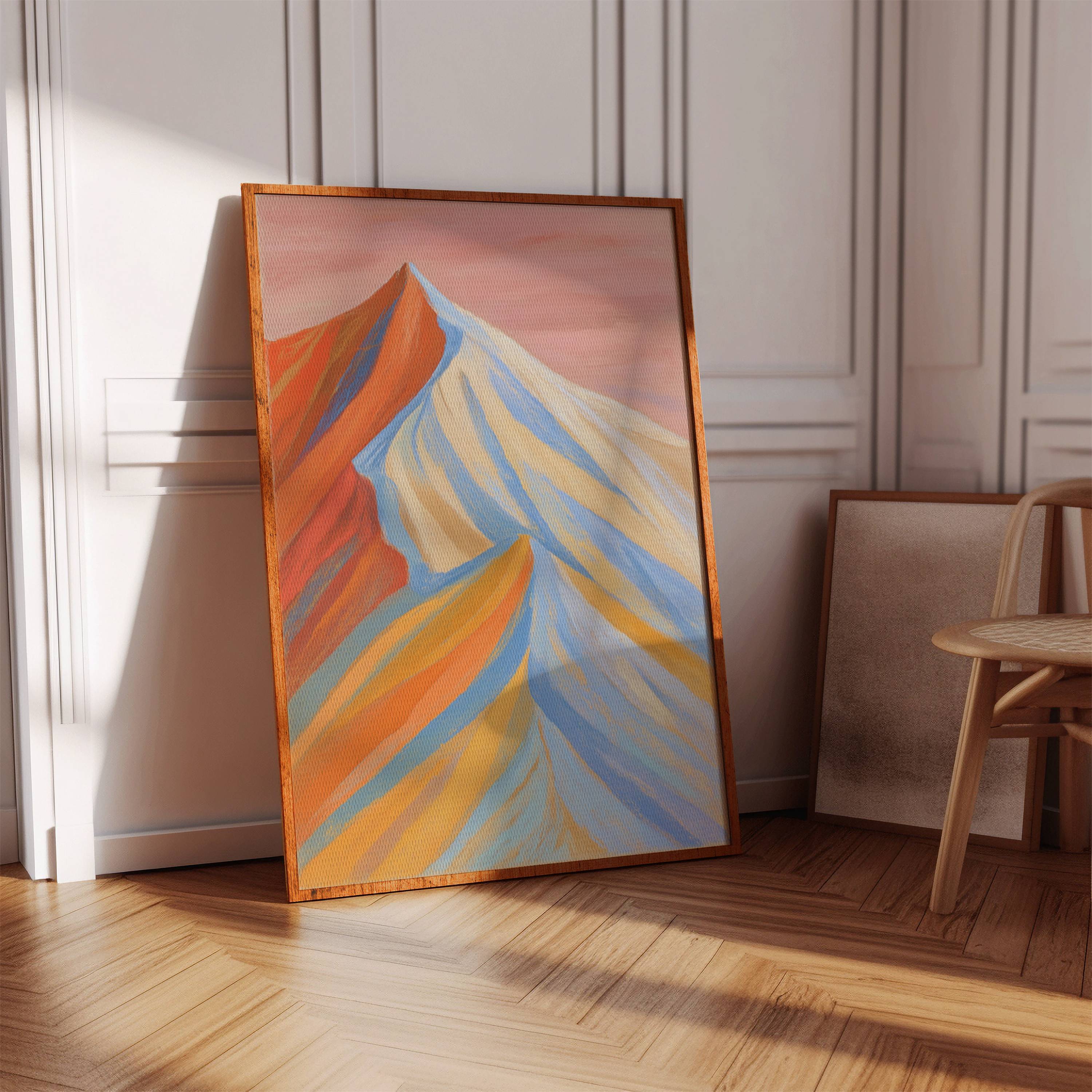 Morning Light Paints Mountain Ribbons
