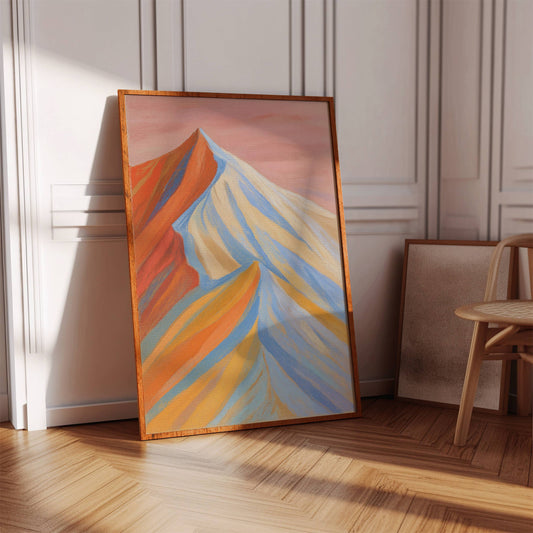 Morning Light Paints Mountain Ribbons