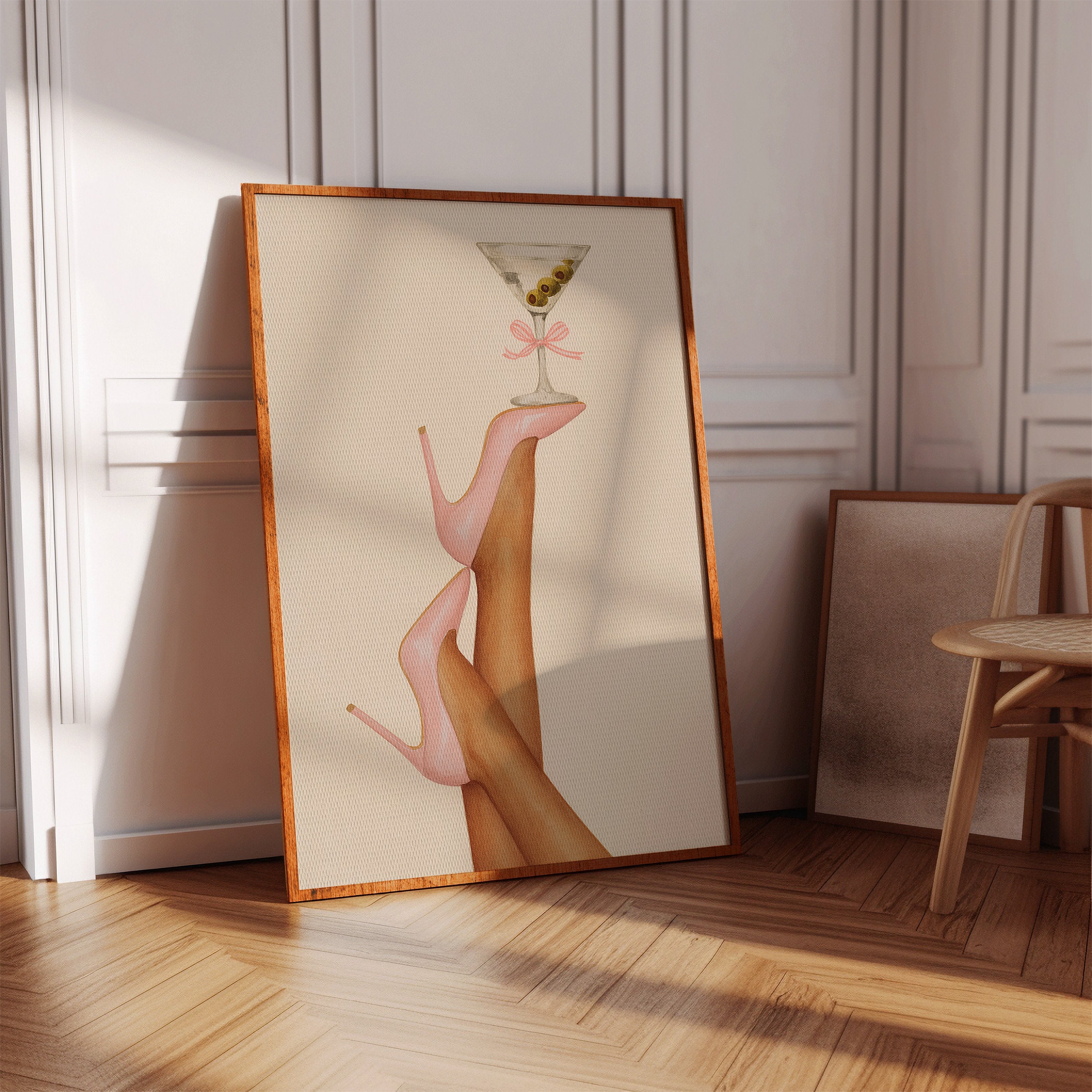 Pink Stilettos Serve Martini Magic