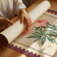 Indiana Peony Watercolor Stamp