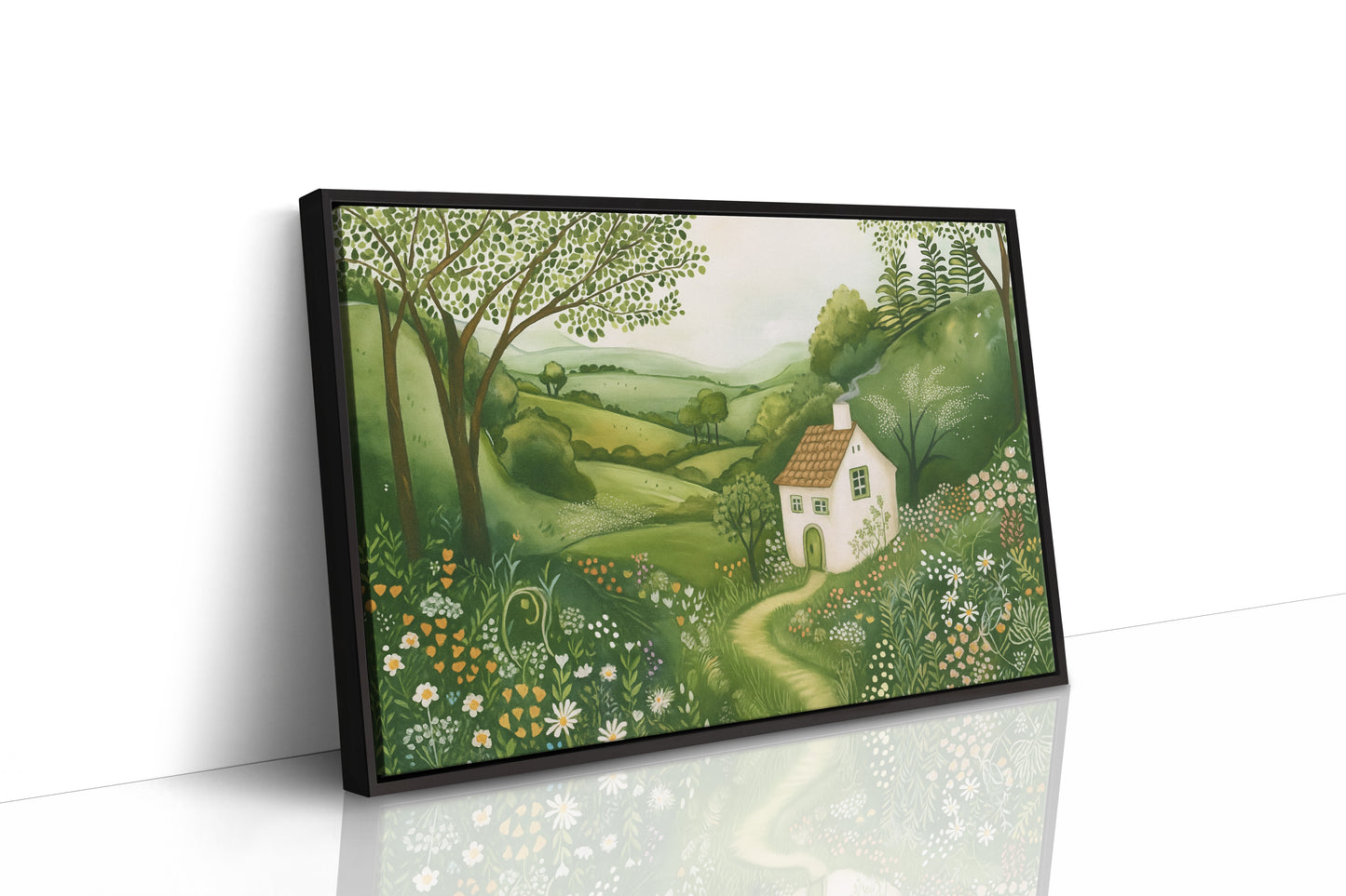Cottage Path Through the Wildflowers
