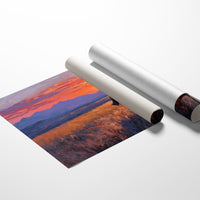 Lone Rider Meets Crimson Sky