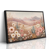 Desert Blooms Dance Among Mountains
