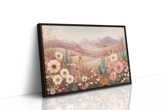 Desert Blooms Dance Among Mountains
