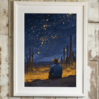 Saguaros Dance Under Desert Stars