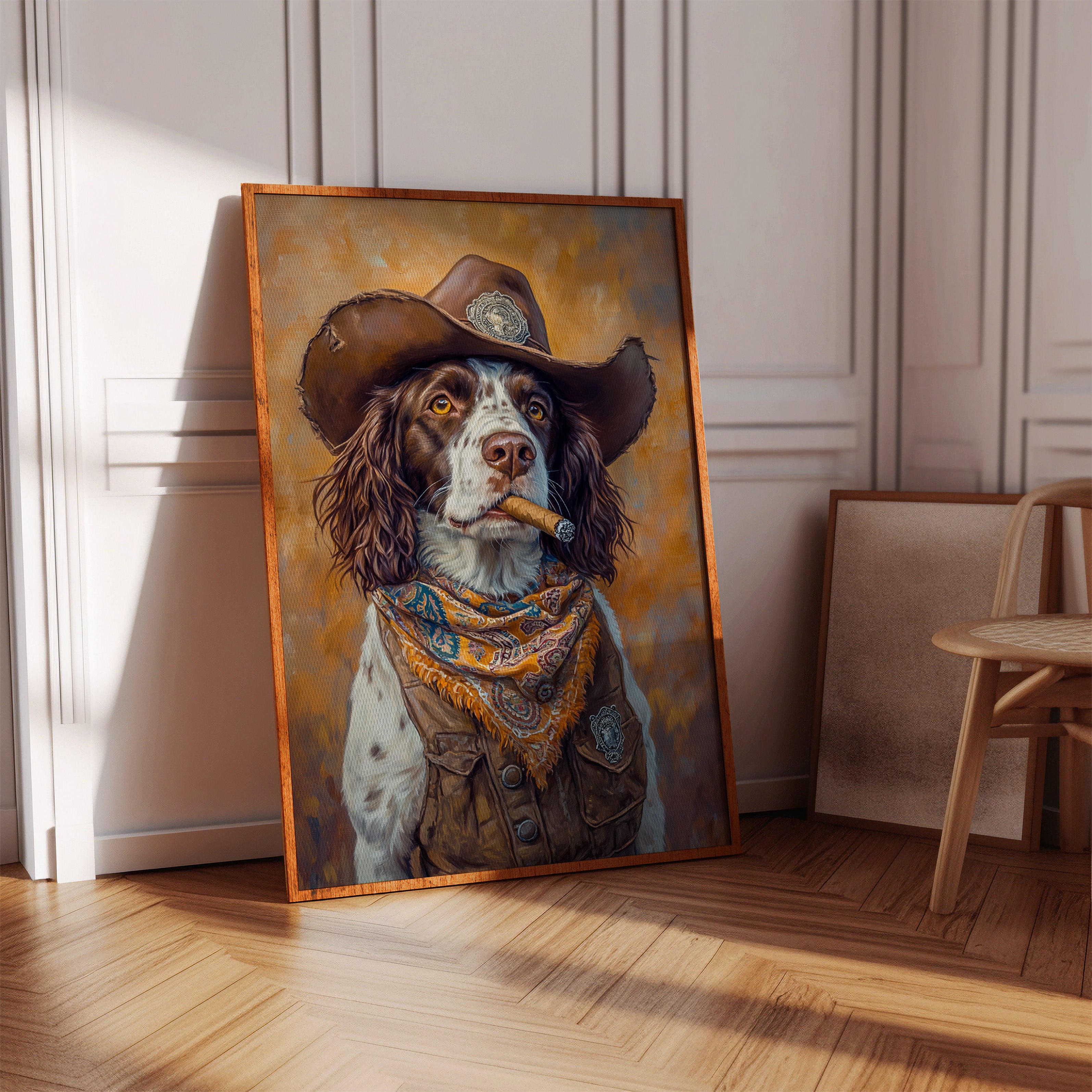 English Springer Spaniel Cowboy Sheriff