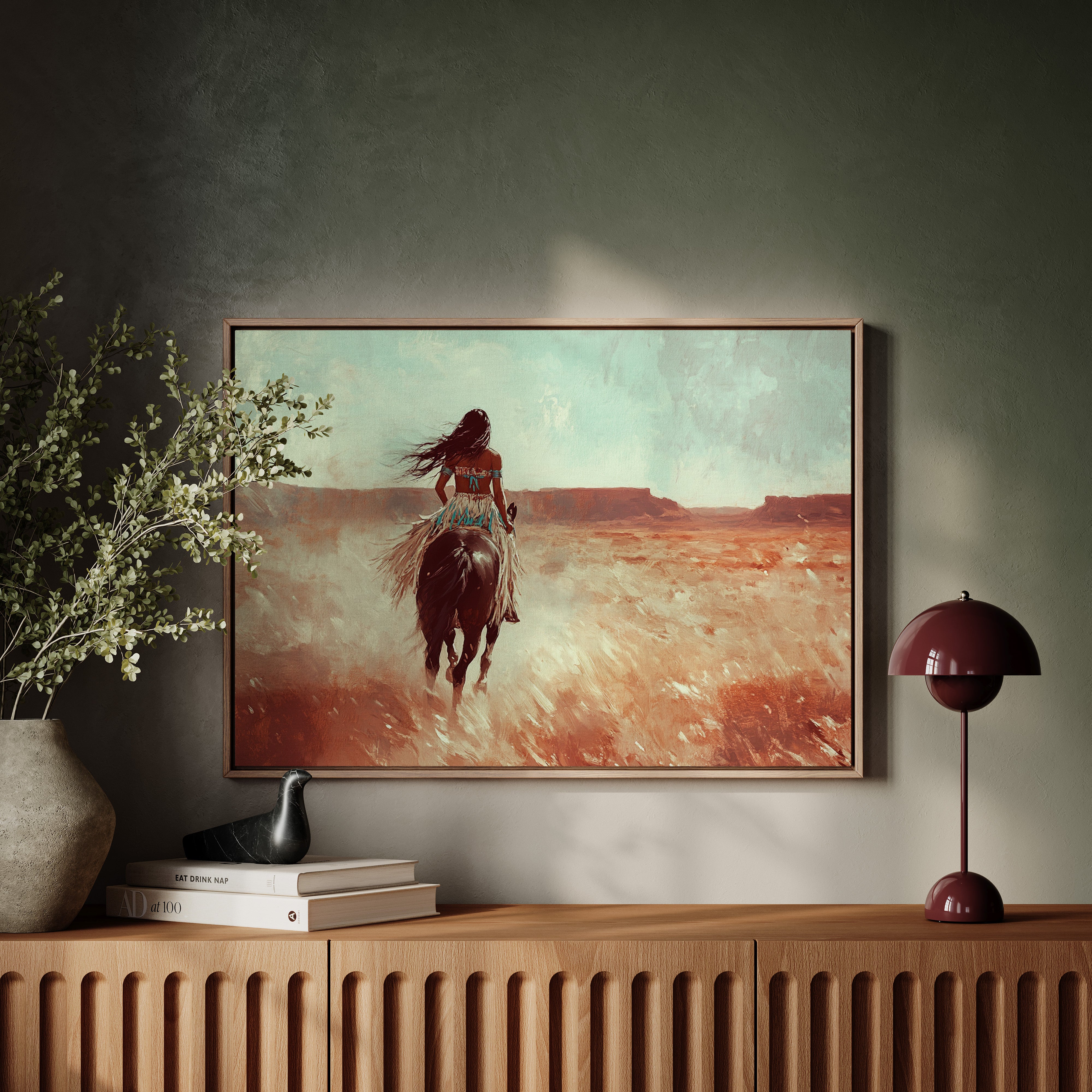 Spirit Rider Through Painted Canyons