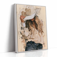 Neutral Palette, Hand on Brim