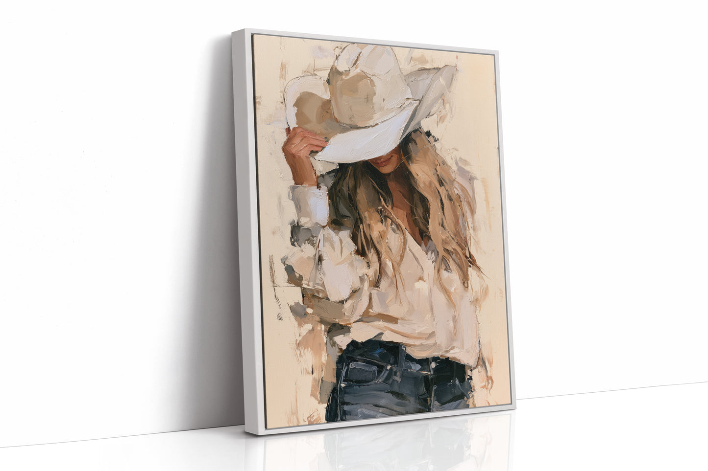 Neutral Palette, Hand on Brim