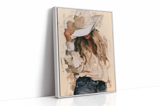 Neutral Palette, Hand on Brim