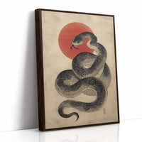 Serpent Coils Under Rising Sun