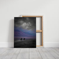 Twilight Riders Beneath Stormy Skies