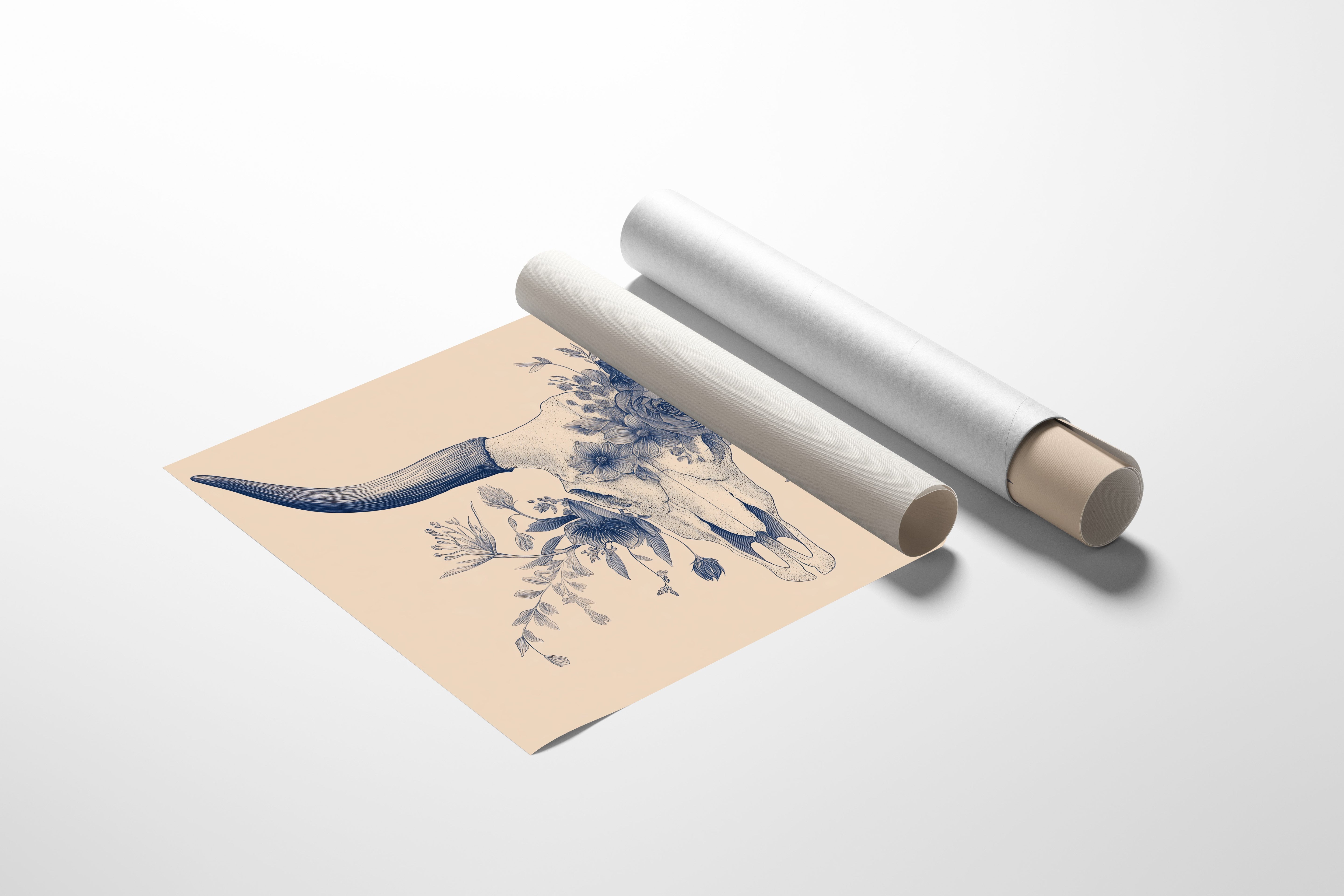 Indigo Blooms Crown Ancient Bones