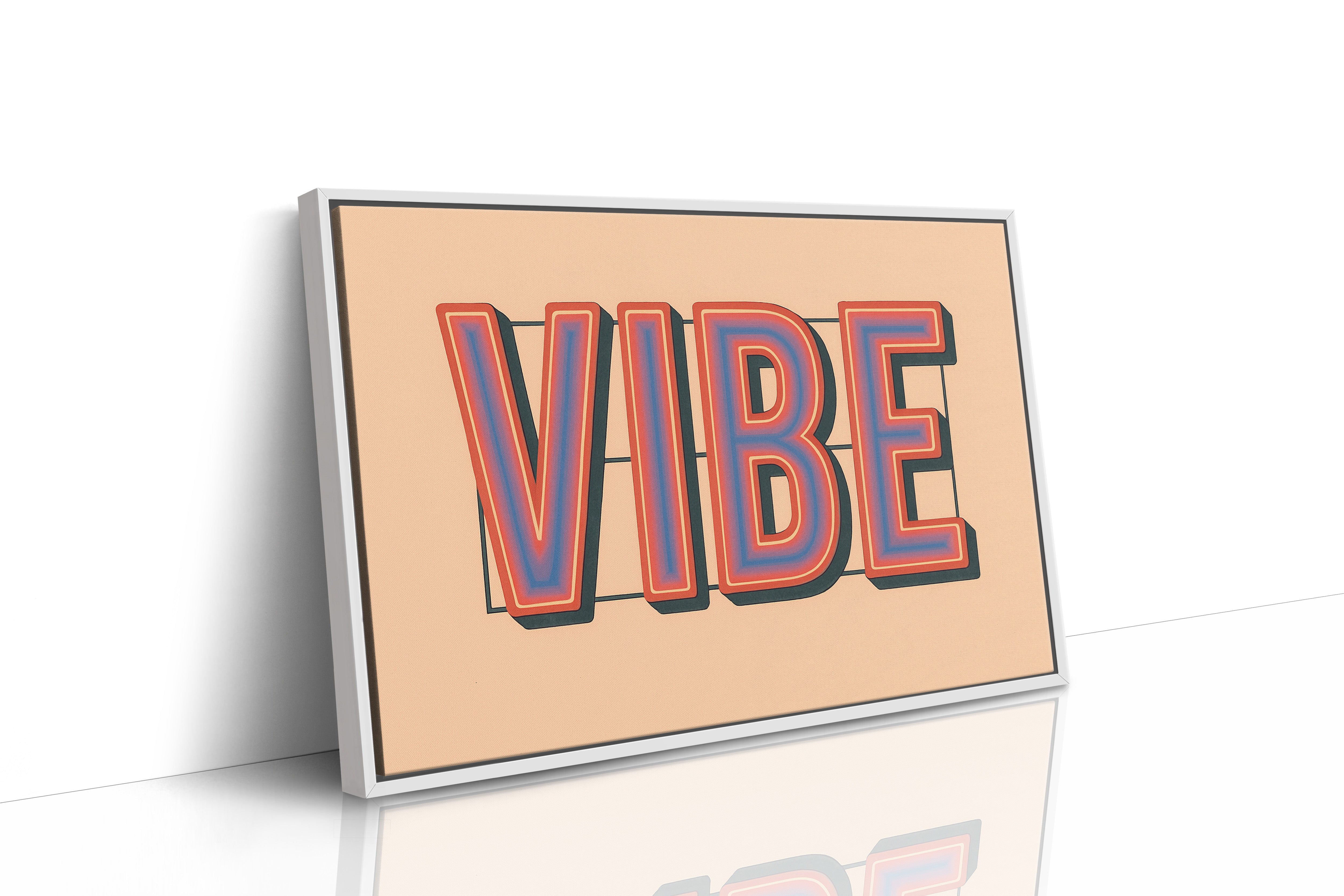 Retro VIBE Gradient Typography