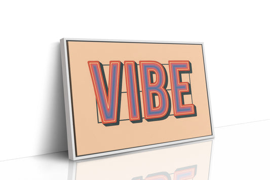 Retro VIBE Gradient Typography