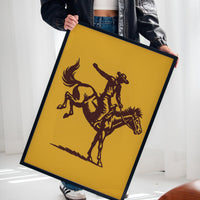 Vintage Rodeo Cowboy Silhouette Print