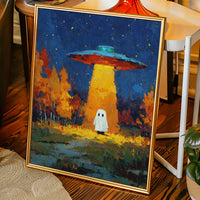 Ethereal Encounter Under Alien Light