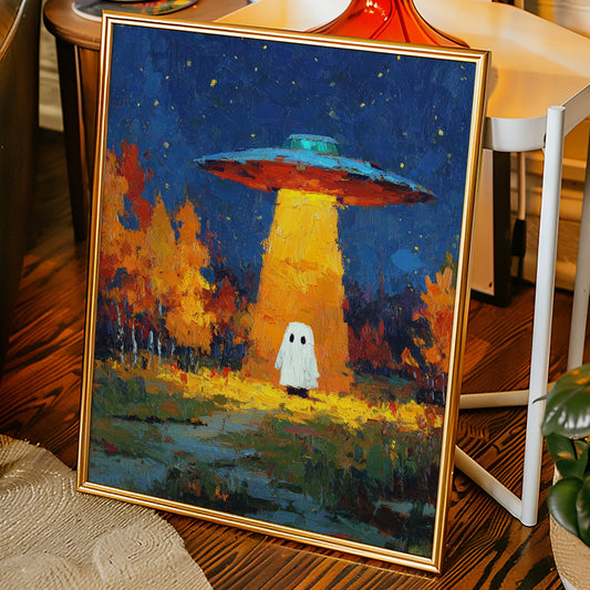 Ethereal Encounter Under Alien Light